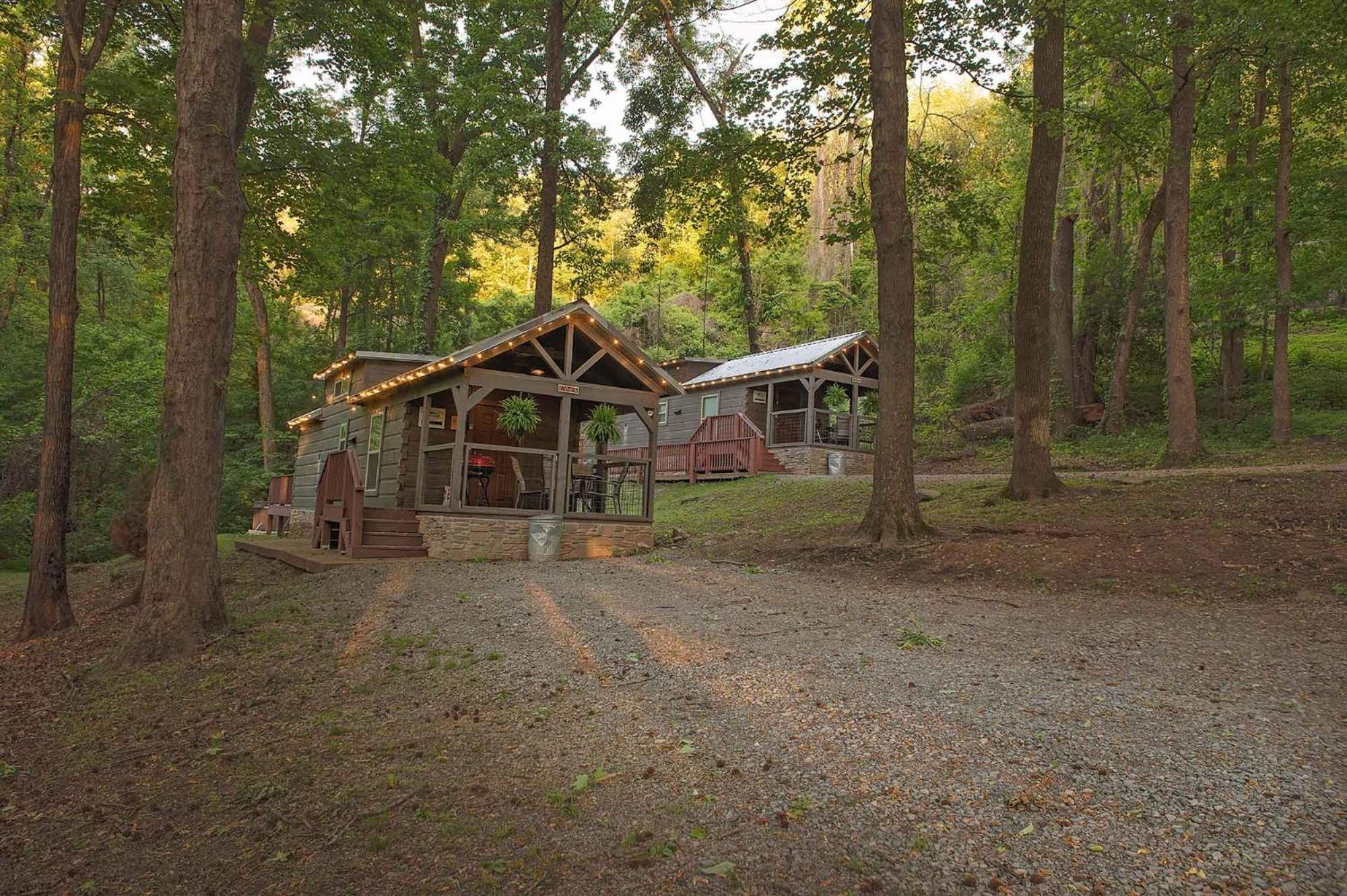 Tiny Cabin Village Private Hot Tub Lynda Cabin Chattanooga Exterior foto